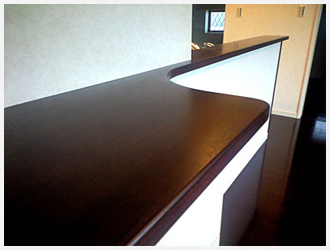 集成材カウンター